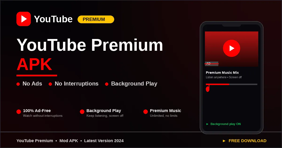 Youtube Premium MOD APK Latest Version